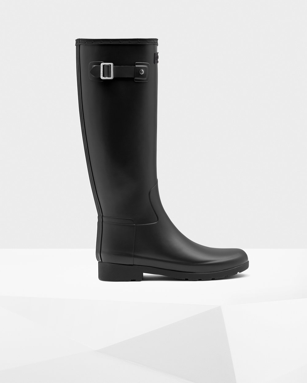 Womens Hunter Tall Rain Boots Black - Refined Slim Fit - 6320154-TN